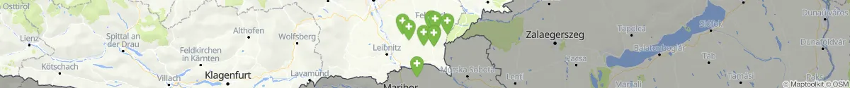 Map view for Pharmacies emergency services nearby Bad Gleichenberg (Südoststeiermark, Steiermark)
